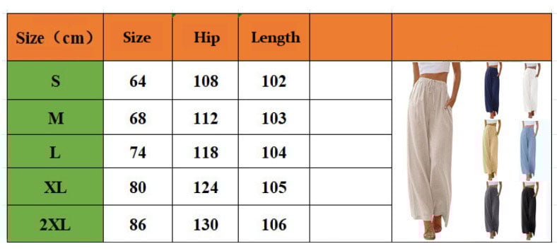 🎉Hot Sale 49% OFF🎉Faleave Women's Cotton Linen Summer Palazzo Pants Flowy Wide Leg Beach Trousers with Pockets