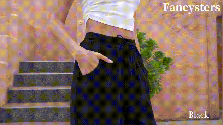 🎉Hot Sale 49% OFF🎉Faleave Women's Cotton Linen Summer Palazzo Pants Flowy Wide Leg Beach Trousers with Pockets