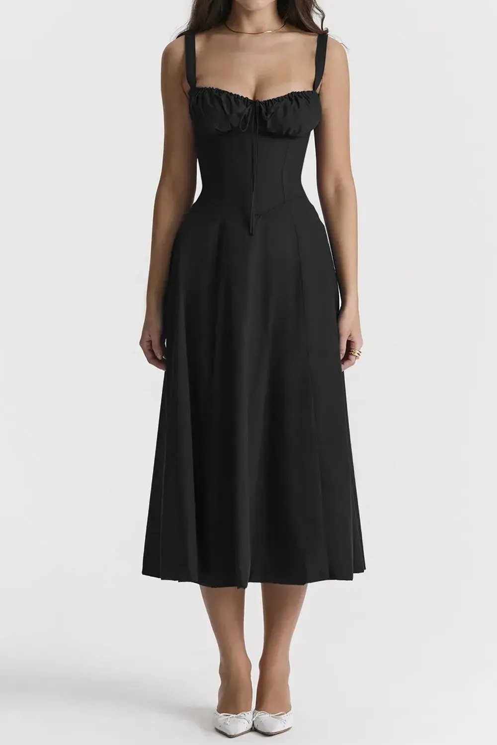 Last Day 49% OFF🔥Floral Bustier Midriff Waist Shaper Dress (Buy 2 Free Shipping)