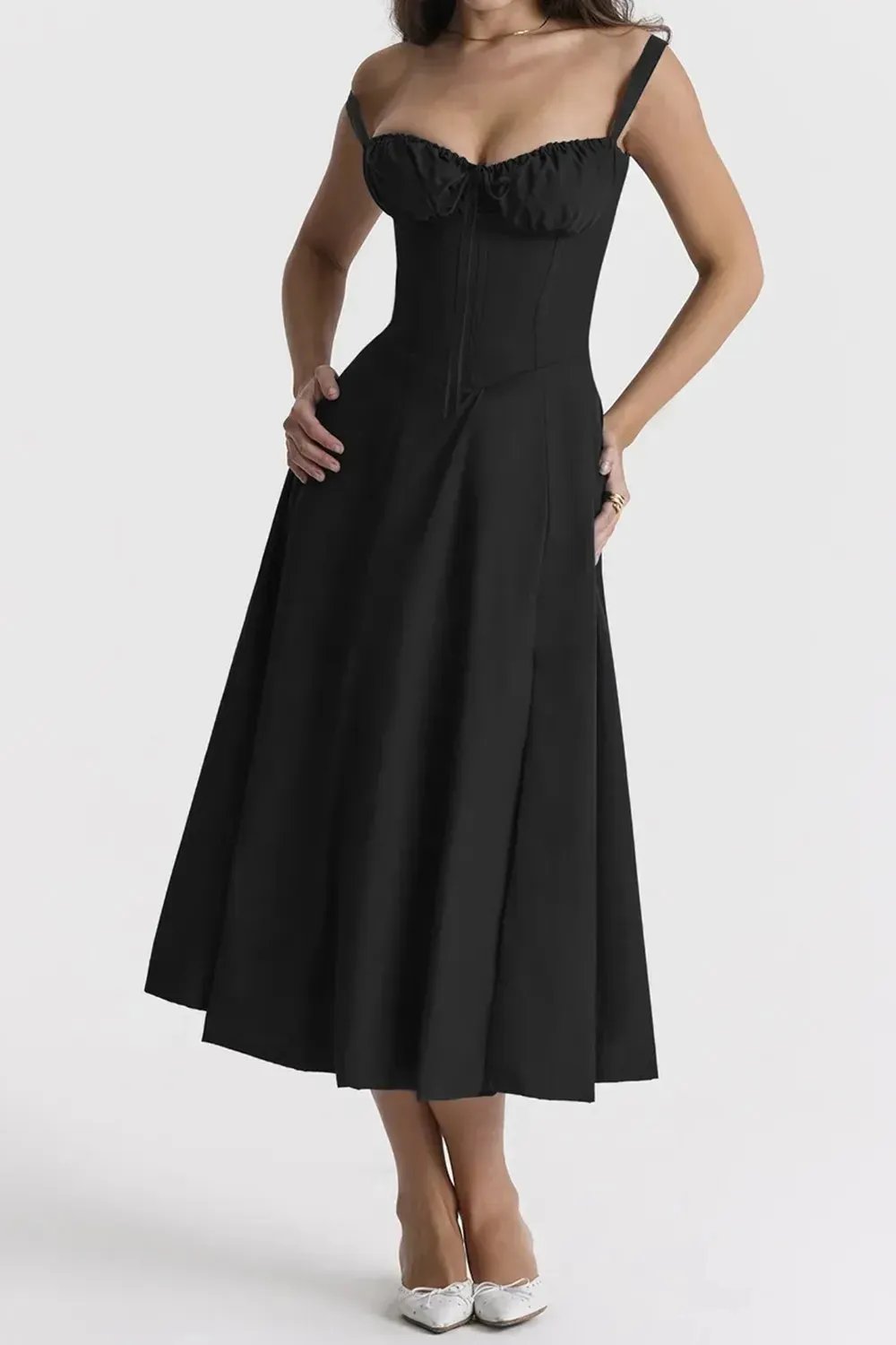 Last Day 49% OFF🔥Floral Bustier Midriff Waist Shaper Dress (Buy 2 Free Shipping)